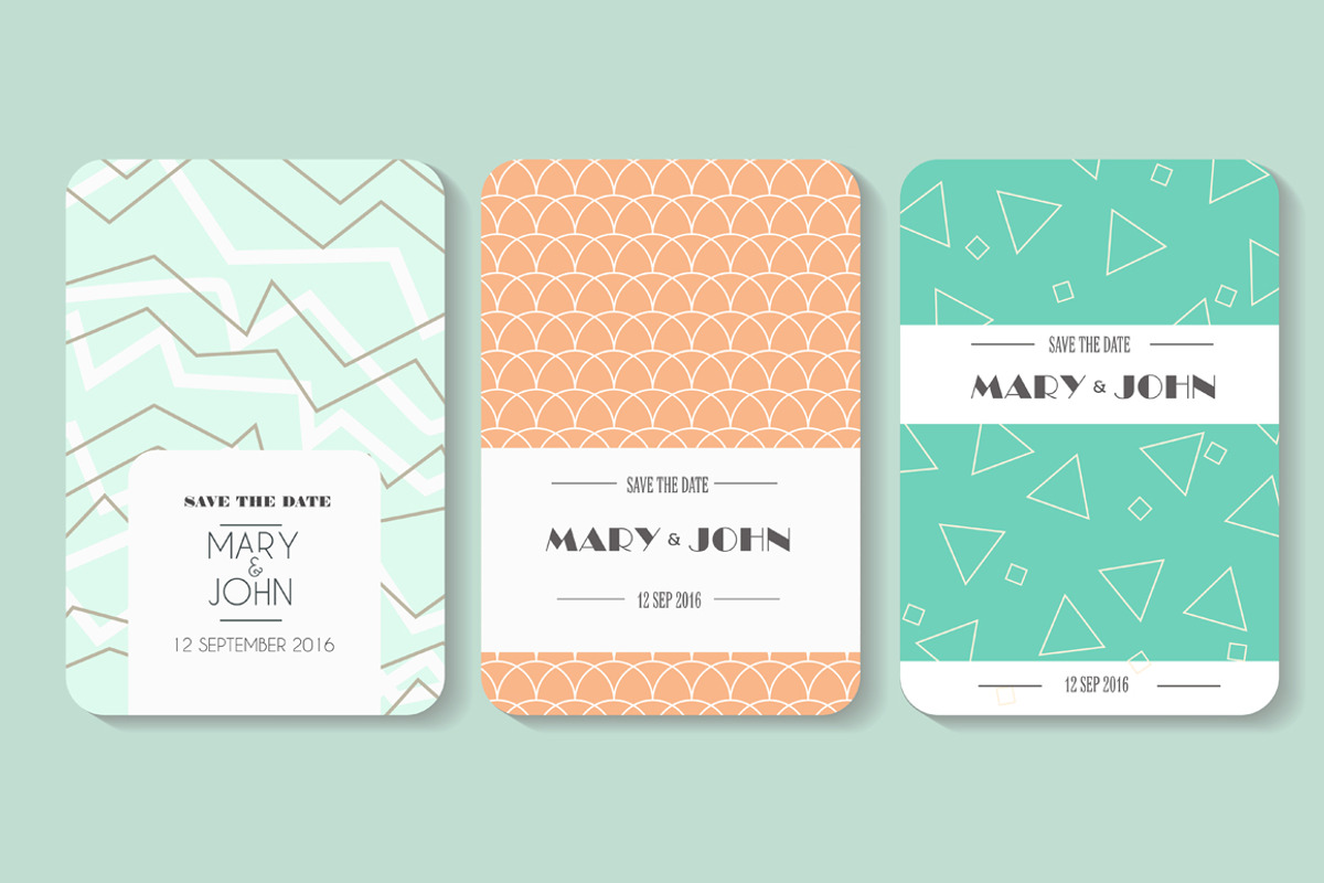 Set of vector card template, an Invitation Template by mikka_kika (Photo 4 of 6)