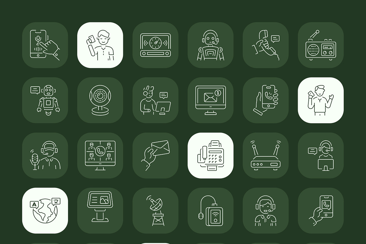 Communication Icon Pack, an Outline Icon by Prosymbols (Photo 7 of 7)