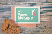 A5 Paper Mockups With Grunge stones, a Print Template by shahsoft (Thumbnail 2 of 3)
