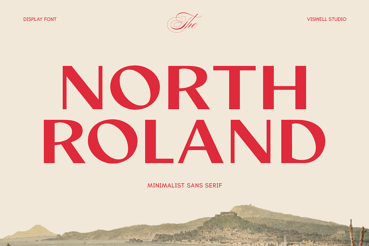 North Roland - Display Sans Serif, a Sans Serif Font by Viswell (Photo 1 of 11)