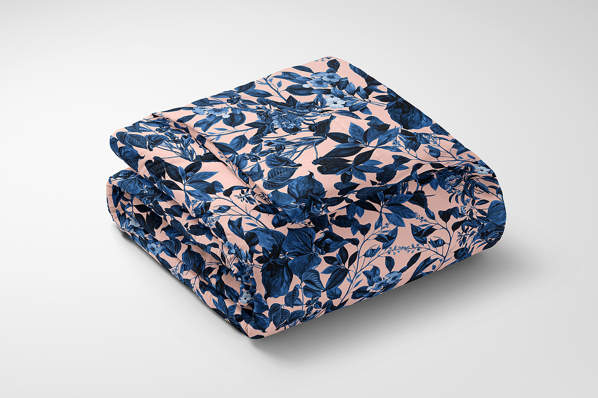 Blue Botanical, a Wallpaper Graphic by MalyskaStudio (Photo 3 of 9)