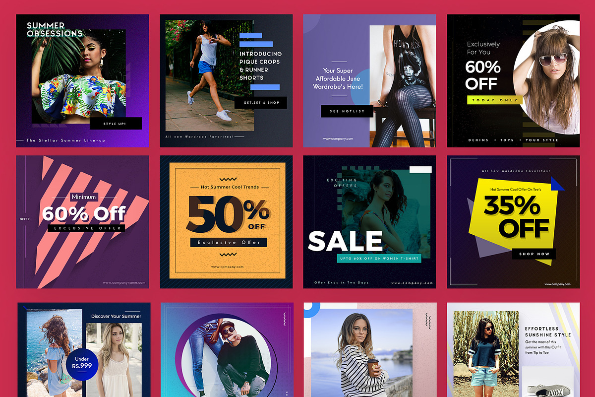 Bright Space Social Media Pack, a Social Media Template by Fluto Creative Studio (Photo 6 of 10)