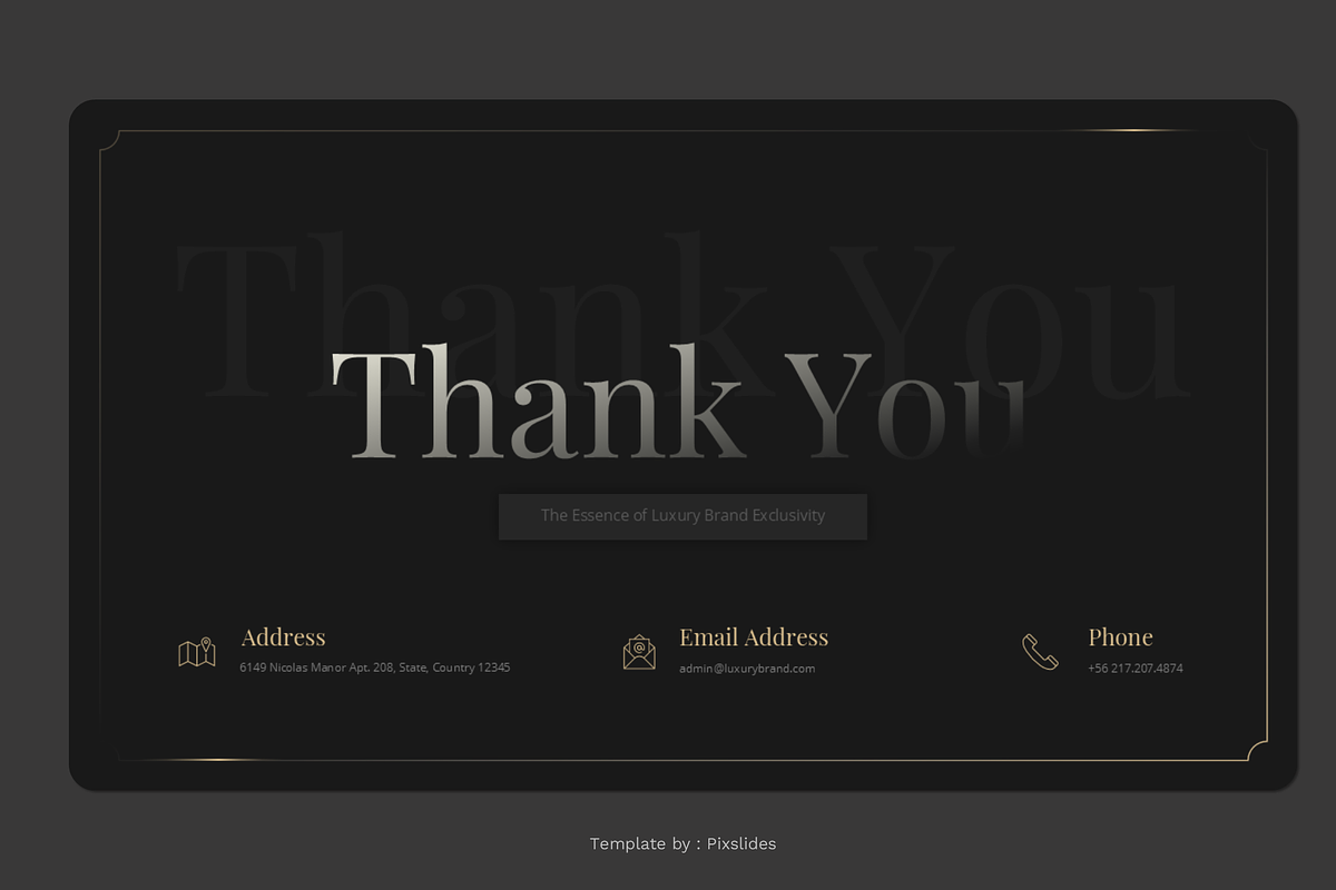 Luxury Brand Keynote Presentation preview 2
