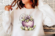 Whimsical Spring Strawberry Clipart, an Illustration by SVGArt (Thumbnail 2 of 9)