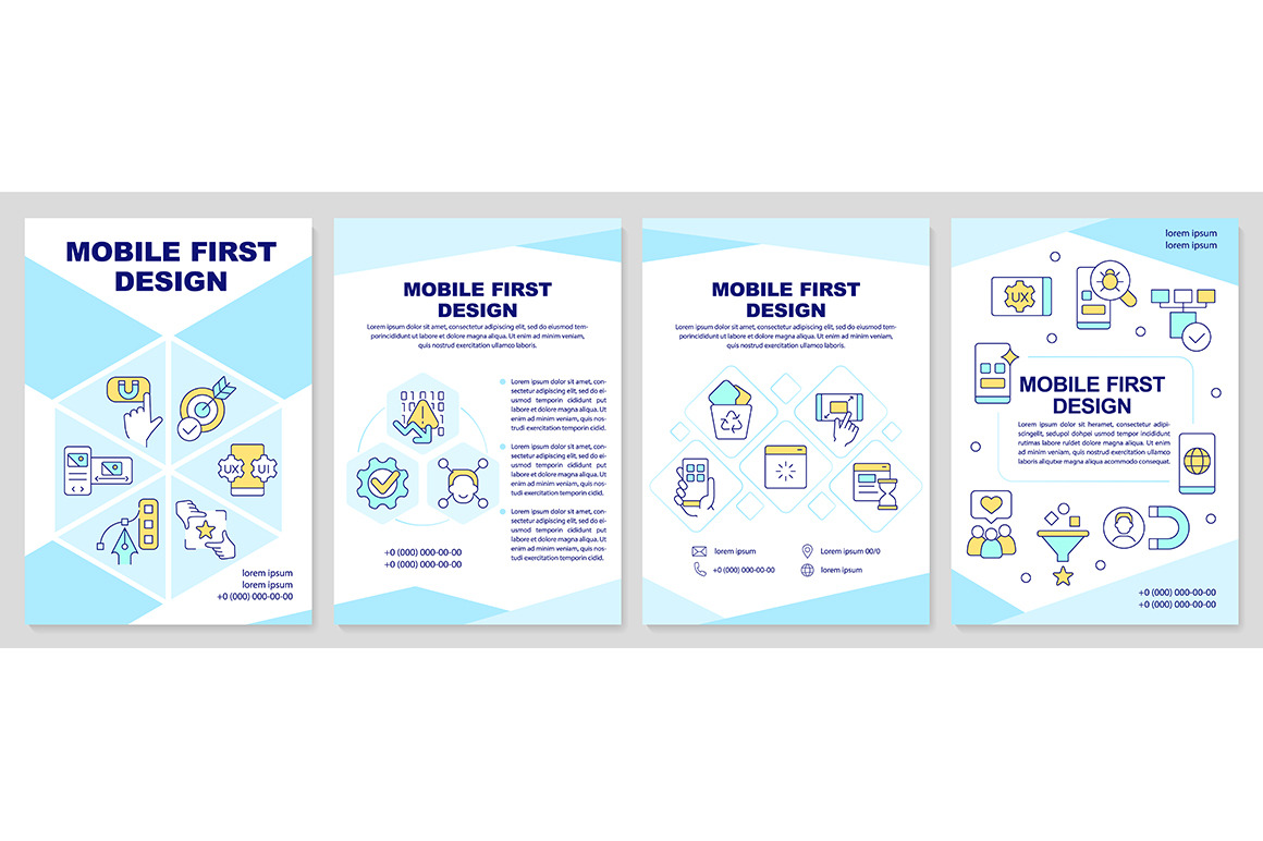 Mobile first design brochure, a Brochure Template by IMG Visuals