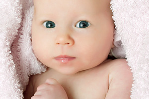 One month old baby, a Photo by saiko3p