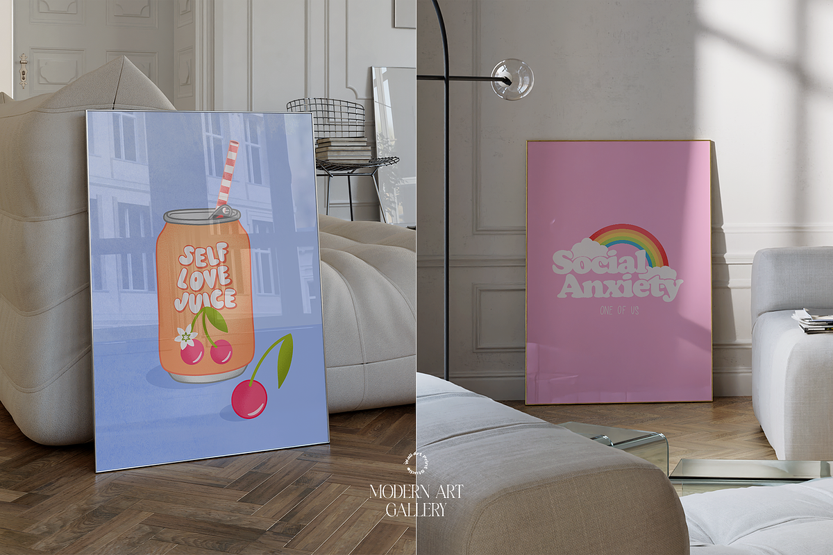 Modern Art Gallery 6, a Graphic by Wall Art Print Studio (Photo 11 of 18)