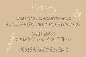 Pottery Handwritten Script Font