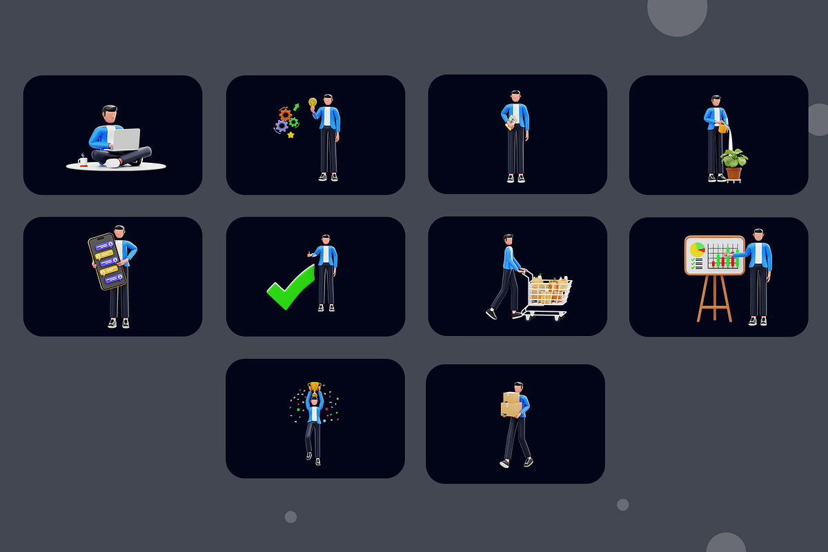 People Activity 3D Illustration Pack, a Person Illustration by novia99design (Photo 6 of 6)