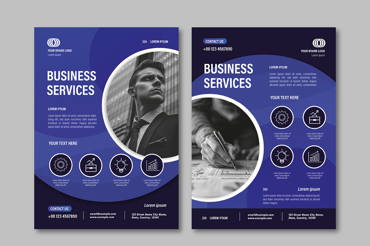 Business Services Flyer Template, a Templates & Theme by studiogstock (Photo 1 of 3)