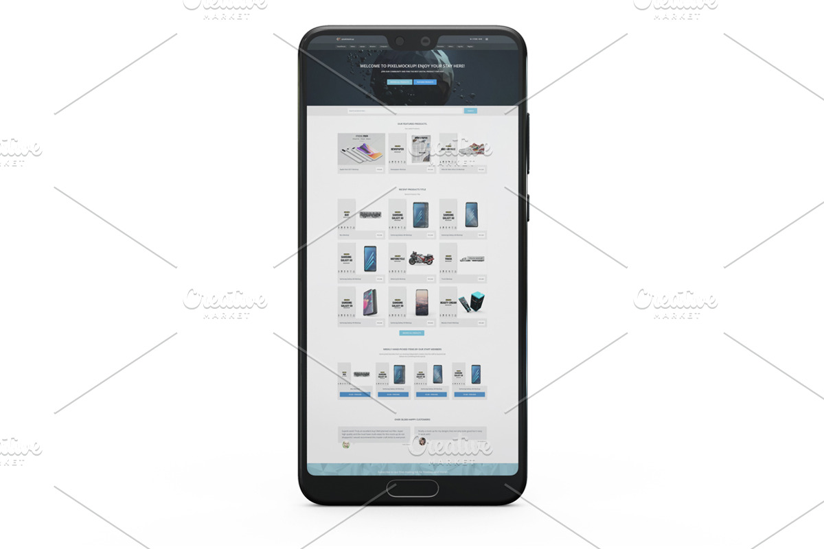 Huawei P20 Pro App Mockup Vol1, an Android Mockup by PixelMockup (Photo 4 of 17)