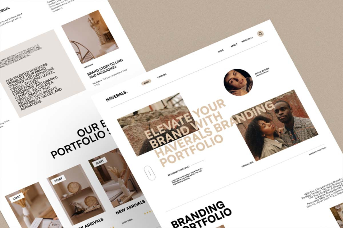 Haverals Branding Landing Page, an UI Kit Template by slidenotion (Photo 4 of 6)