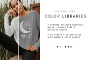 Bella Canvas 8852 Long Sleeve Mockup, a Shirt Mockup by Moonlit Mocks (Thumbnail 2 of 6)