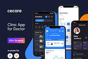 Cecare Clinic Application for Doctor, an UI Kit Template by Sans Design (Thumbnail 1 of 6)