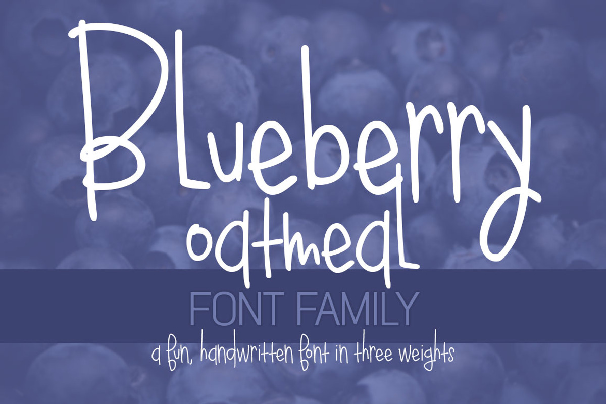 Blueberry Oatmeal Font Family