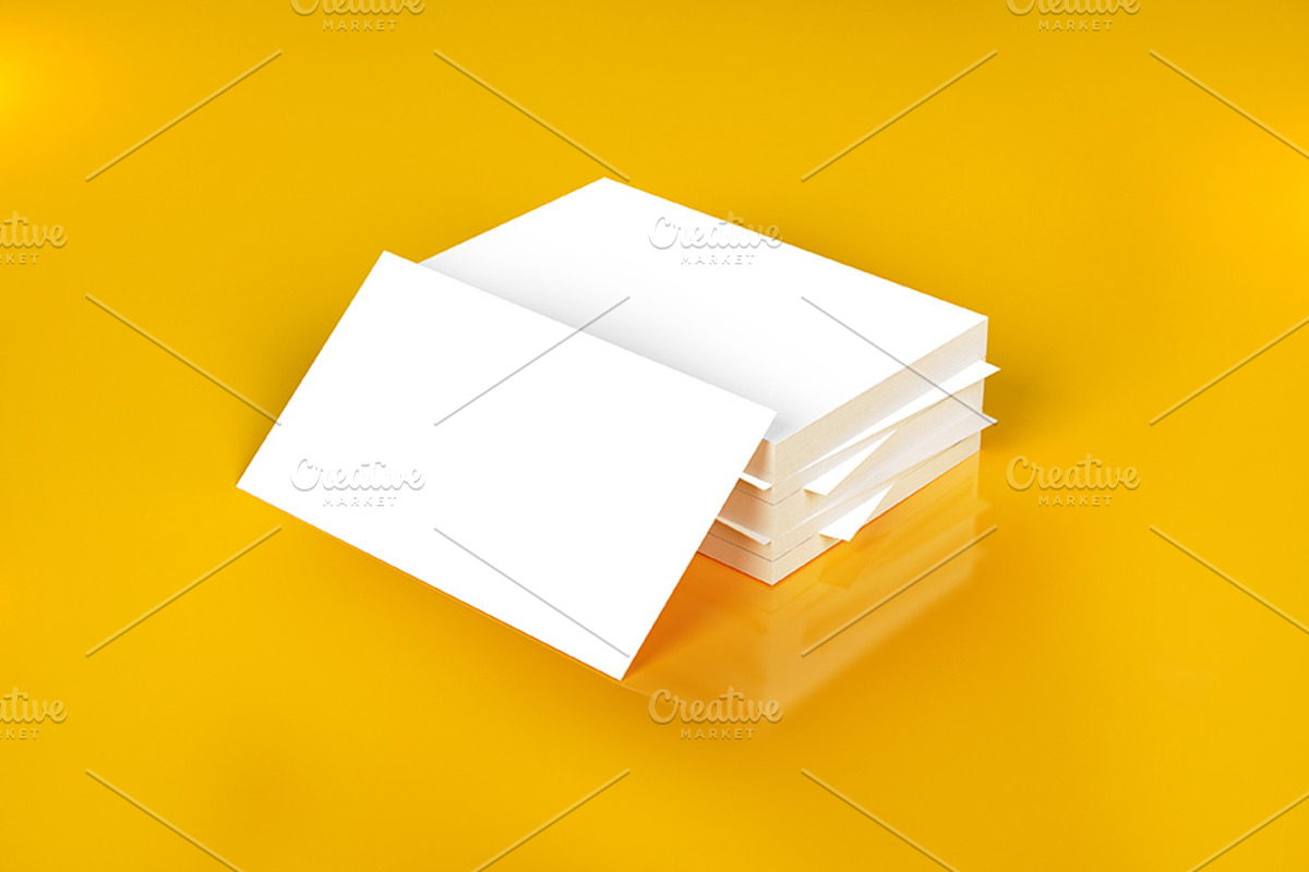Mockup business card or invitation, a Print Template by Milan Mockup (Photo 2 of 7)