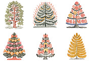Christmas Tree Clipart Bundle, an Illustration by DreamArtGraphic (Thumbnail 2 of 4)