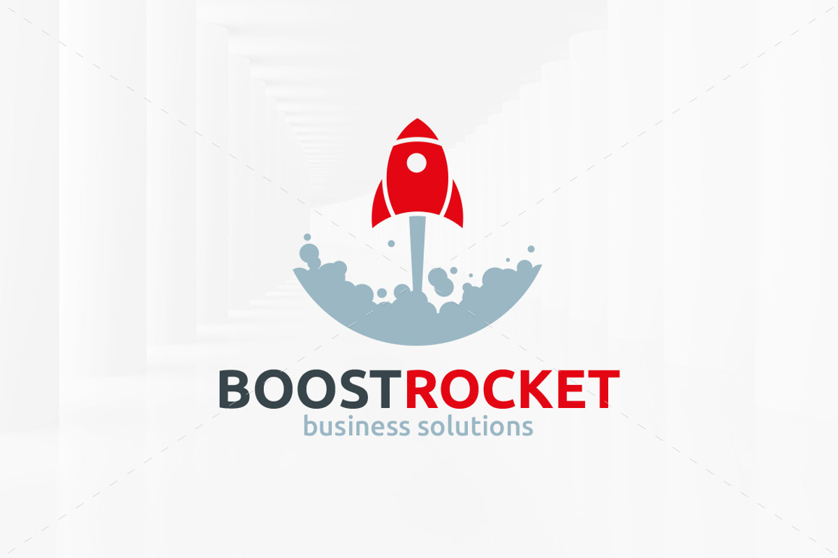 Boost Rocket Logo Template, a Branding & Logo Template by LOGOMAGINE