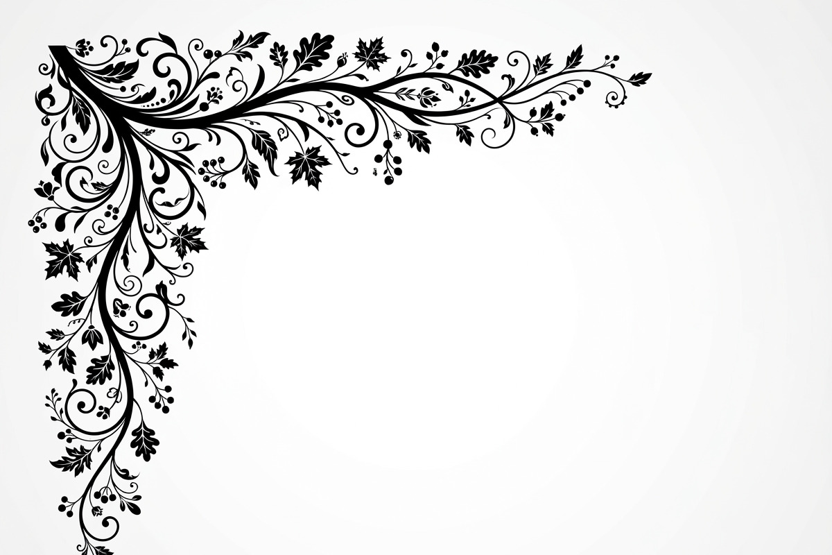 50 Tree Branch Corner Silhouette, a Decorative Illustration by Amazin_art (Photo 33 of 46)