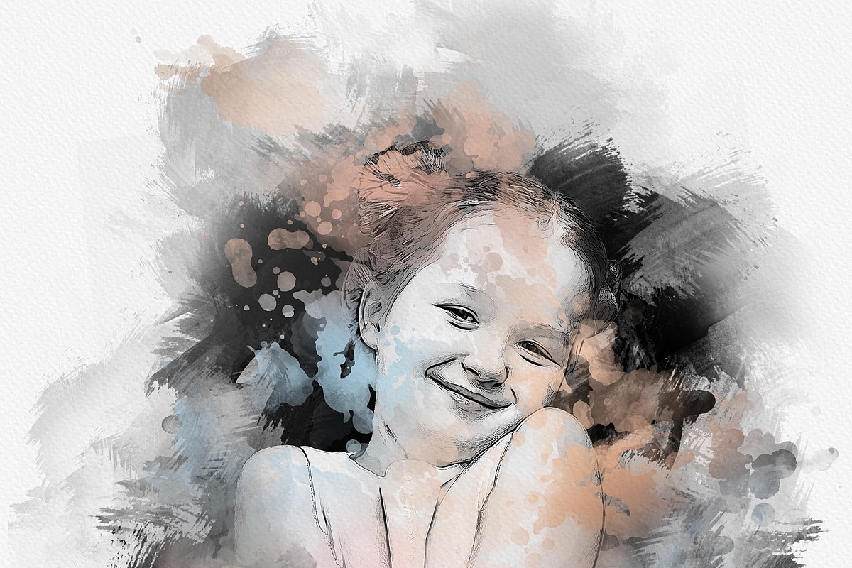 Mixed Art Watercolor Effect Template, an Action Add-On by MRI STUDIO (Photo 16 of 24)