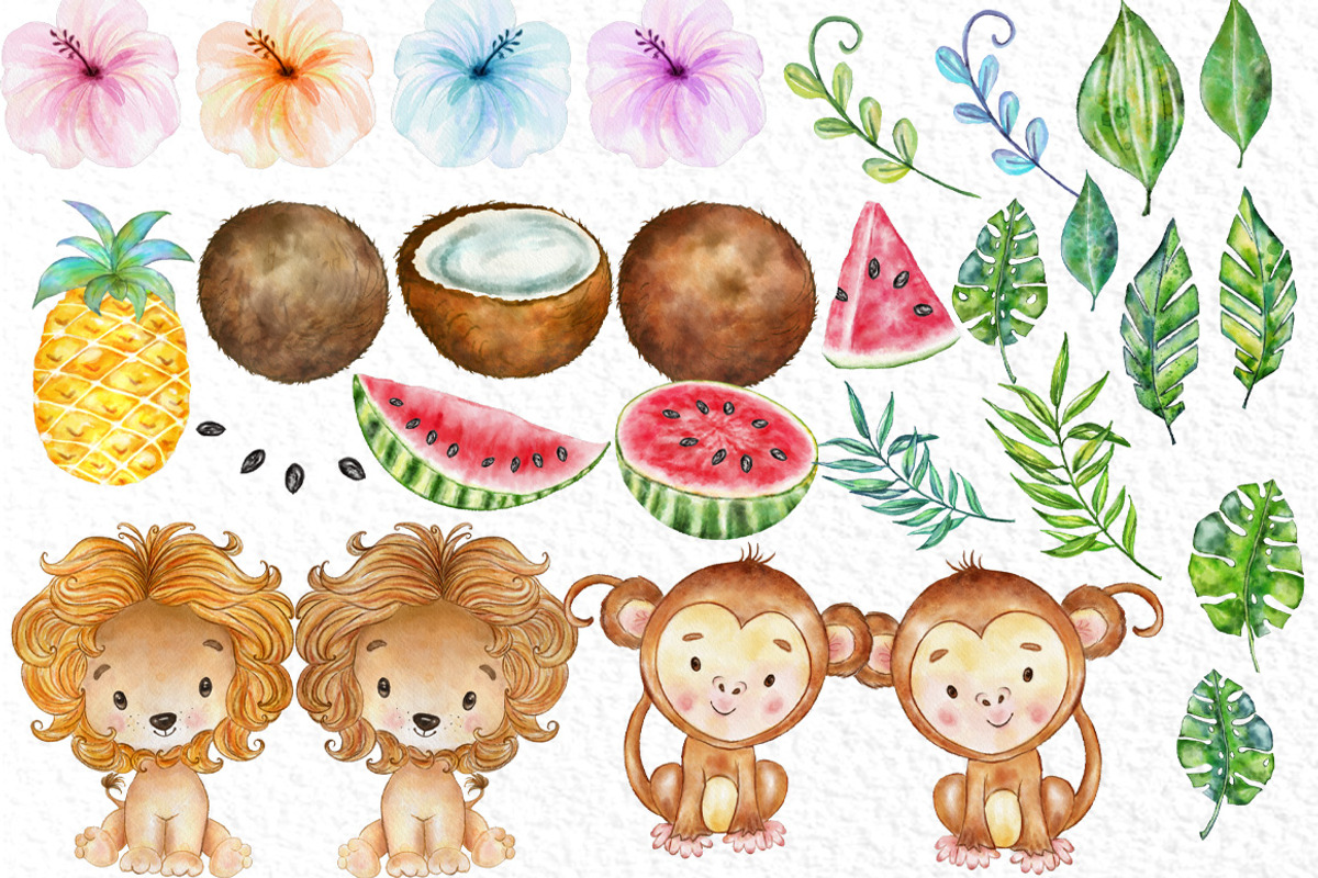 Safari Animals, Jungle Animals Png, an Animal Illustration by vivastarkids (Photo 2 of 9)