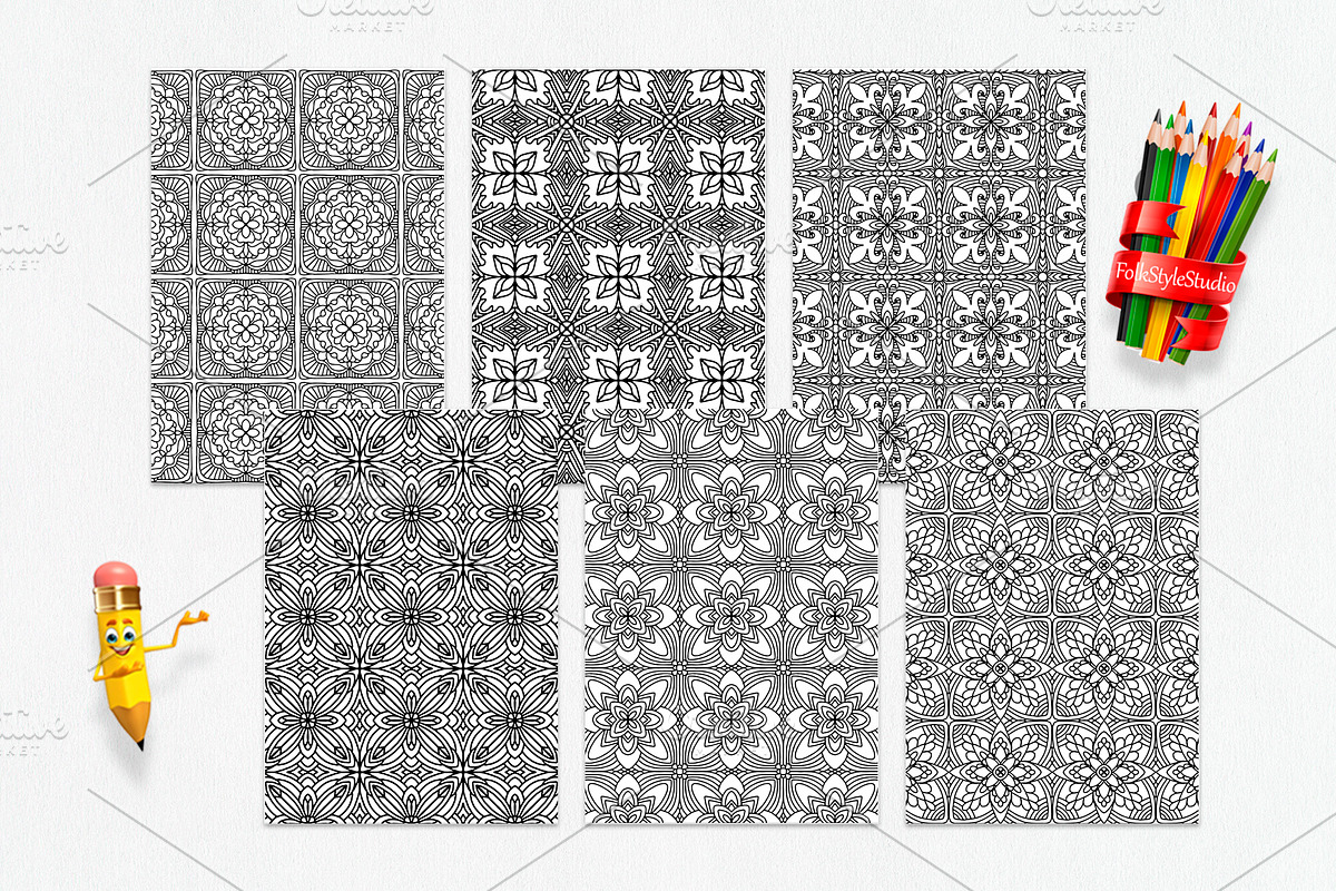Geometric tile collection Vol-03, a Brushes & More by dnapslvsk (Photo 4 of 7)