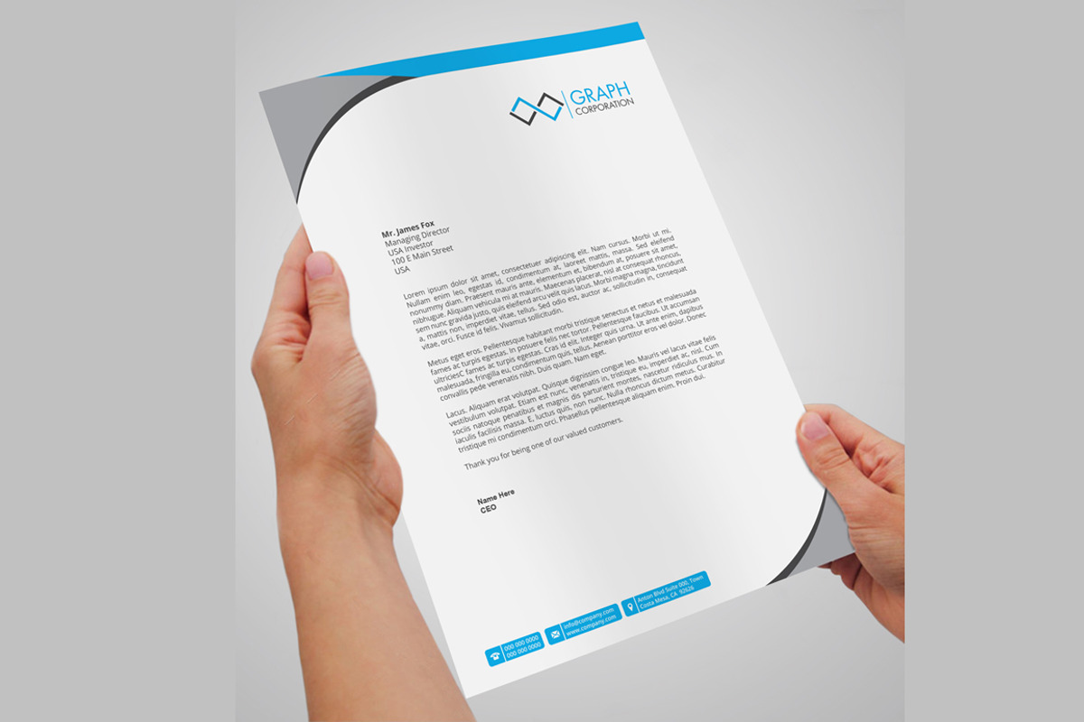 Letterhead, a Stationery Template by asimalikhan555 (Photo 3 of 4)