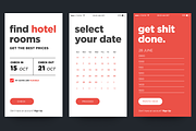 UI Elements Set, an UI Kit Template by Orange Graphics (Thumbnail 1 of 2)