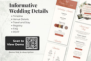 Terracotta Wedding Website Invite, a Landing Page Template by Everyday Perfection (Thumbnail 3 of 12)