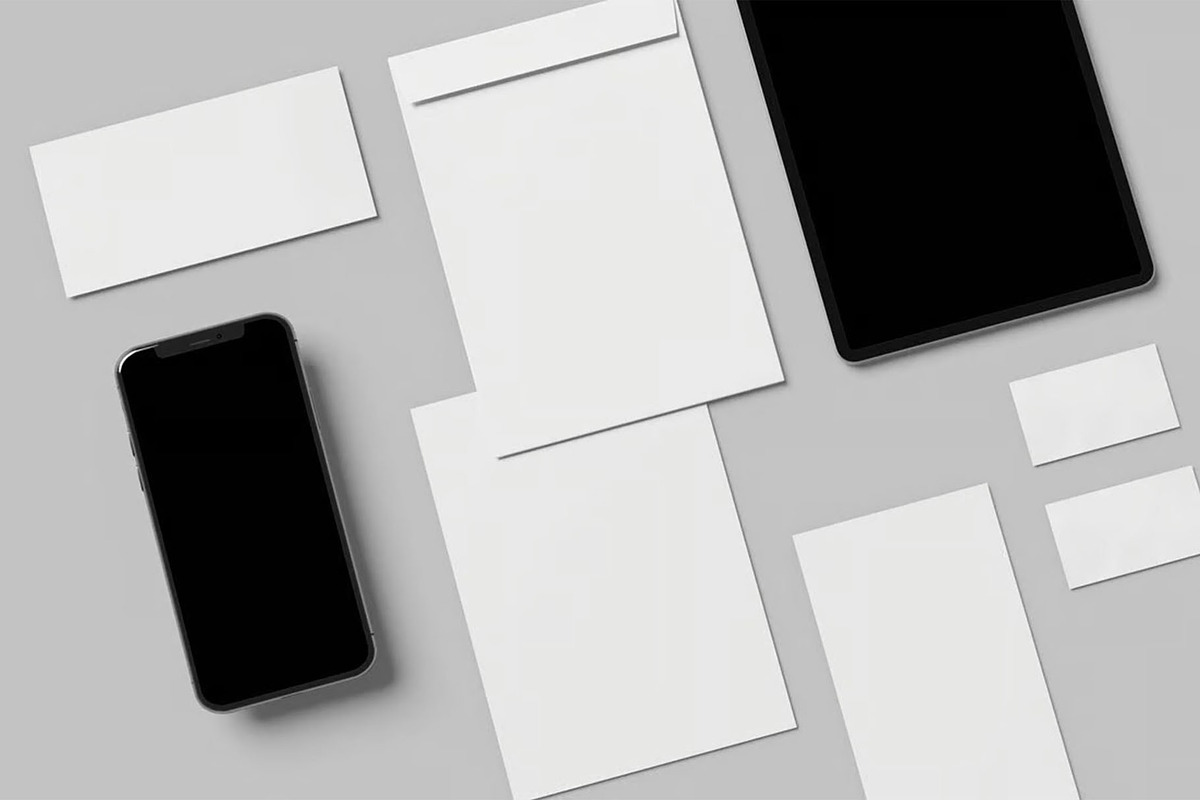 Brand Identity Mockups, an Advertising Mockup by Se٧enStudio (Photo 2 of 3)