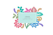 Embroidered flowers clipart, an Illustration by AS Studio (Thumbnail 3 of 5)