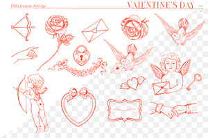 Valentine's Day Patterns And Clipart