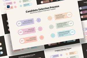 Resume Flow Diagram for Photoshop