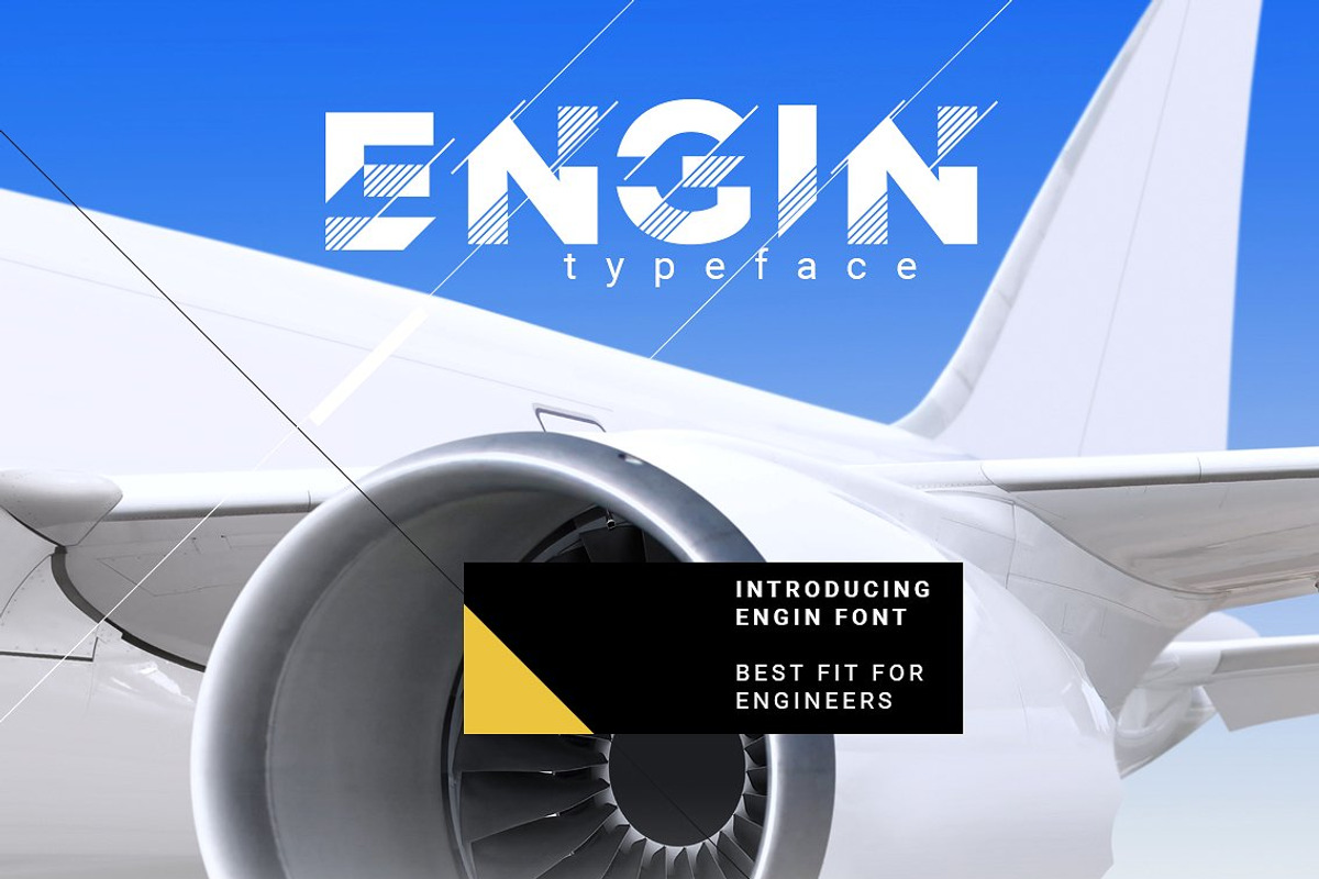 Engin Typeface Fonts preview 2