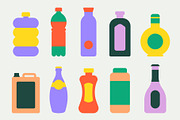 Minimal Flat Bottle Illustrations, an Object Illustration by Léo Alexandre (Thumbnail 4 of 6)