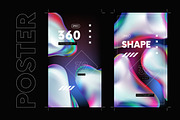 3d Fluid iridescent shapes, an Illustration by MaximGertsen (Thumbnail 4 of 5)