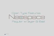 Neospace, 3 Display & Layered Font, a Sans Serif Font by deFharo (Thumbnail 8 of 9)