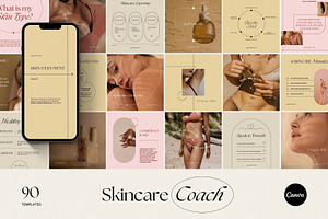 Skincare Instagram Coach Templates