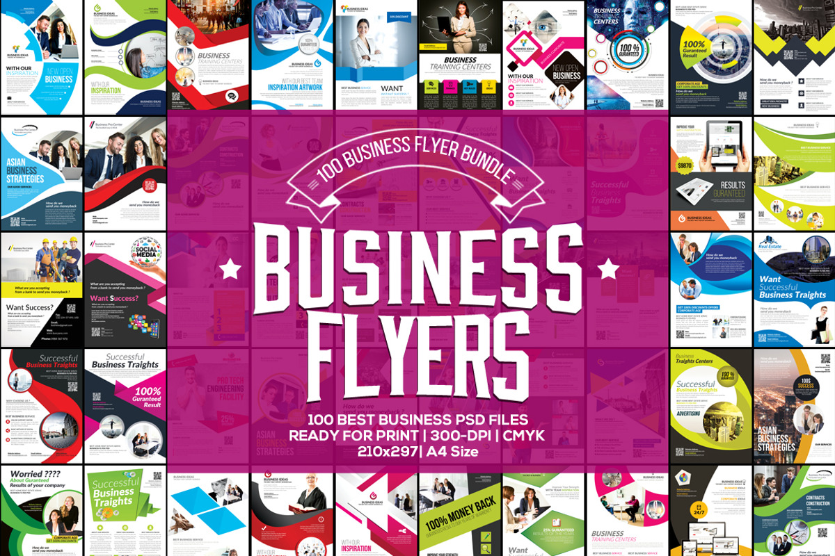 100 Business Flyers Mega Bundle, a Flyer Template by Design Up (Photo 1 of 100)