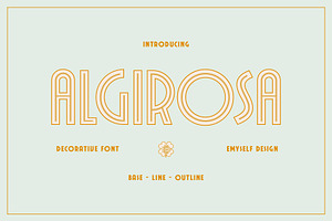 ED Algirosa - Decorative Font