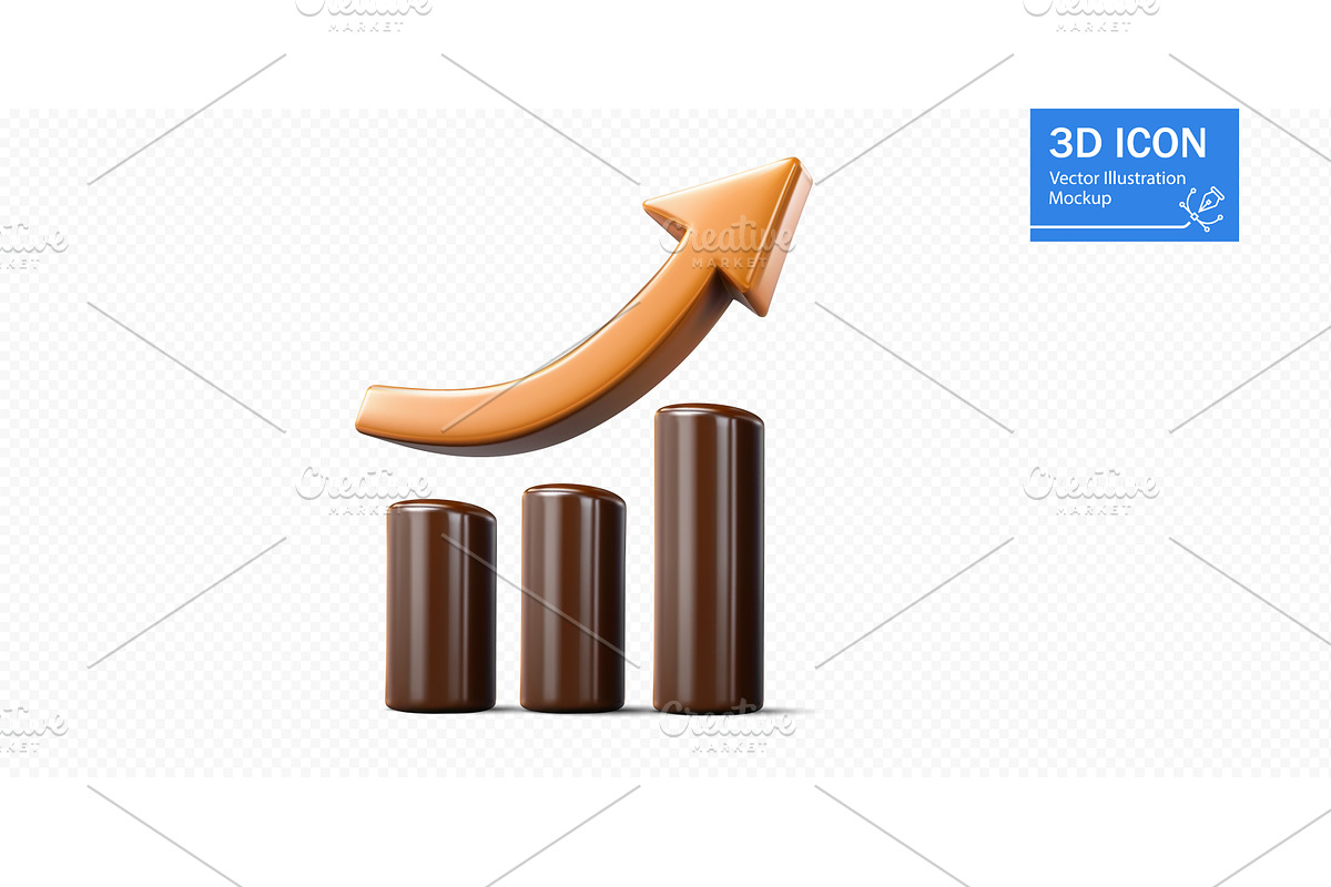 Growth indicator graphic, a Finance Illustration by ZinetroN