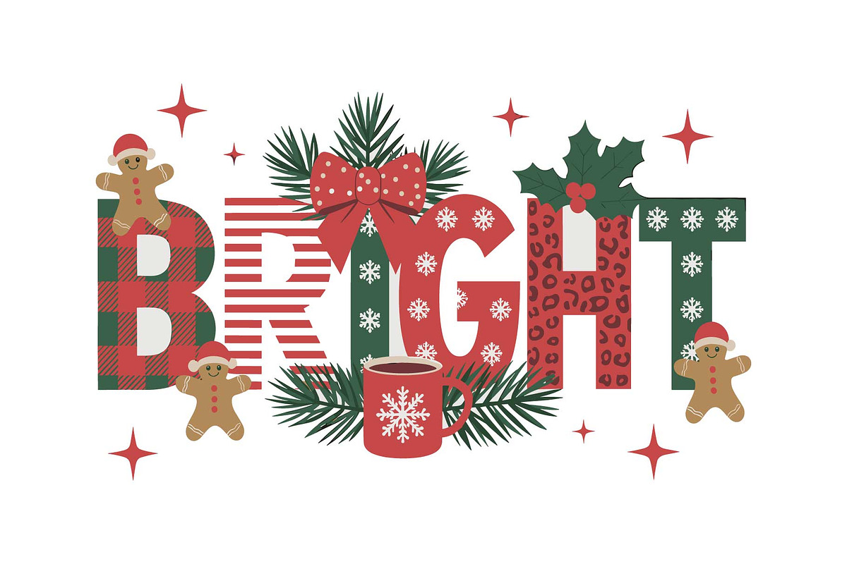 Holly Christmas Quote Decor SVG, an Object Graphic by yasushie (Photo 14 of 16)