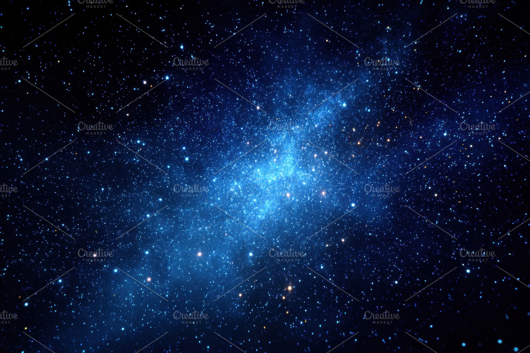 Starry night sky with twinkling stars, an Abstract Photo by AlyaAnd