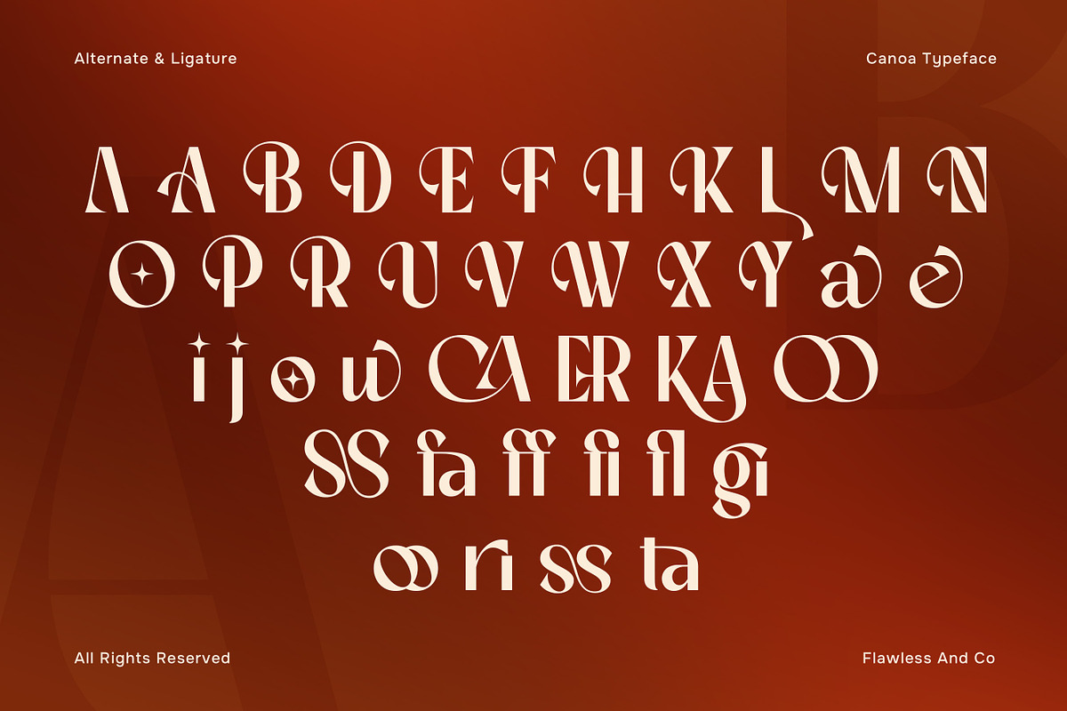 Canoa - Elegant Luxury Sans Font, a Sans Serif Font by Flawless And Co (Photo 9 of 10)