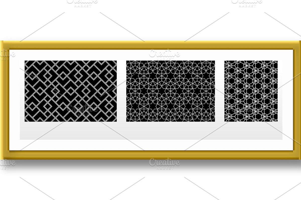 Geometric set of patterns, a Pattern Graphic by RODINA (Photo 2 of 3)