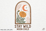 Boho Retro Flowers Quotes Bundle, an Illustration by Actual Pixel (Thumbnail 7 of 12)