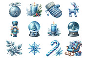 Christmas Blue, an Illustration by Design Market (Thumbnail 3 of 3)