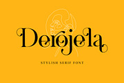 Derojela Serif Font, a Serif Font by UICreative (Thumbnail 1 of 6)