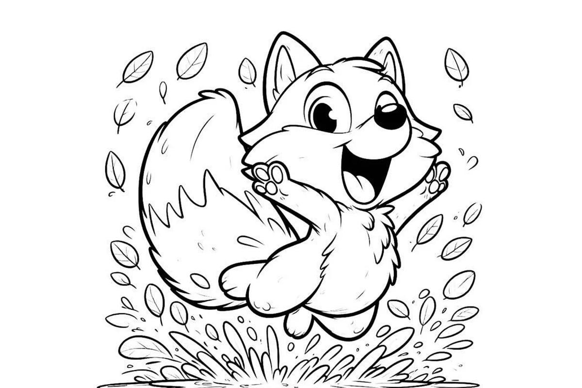 Cute Adorable Foxes Coloring Book, an Animal Illustration by Sourcedigi (Photo 3 of 3)