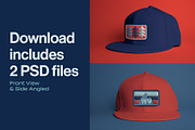 Flatbill Hat with Patch Mockup, a Hat Mockup by Sombrero Craft (Thumbnail 2 of 3)